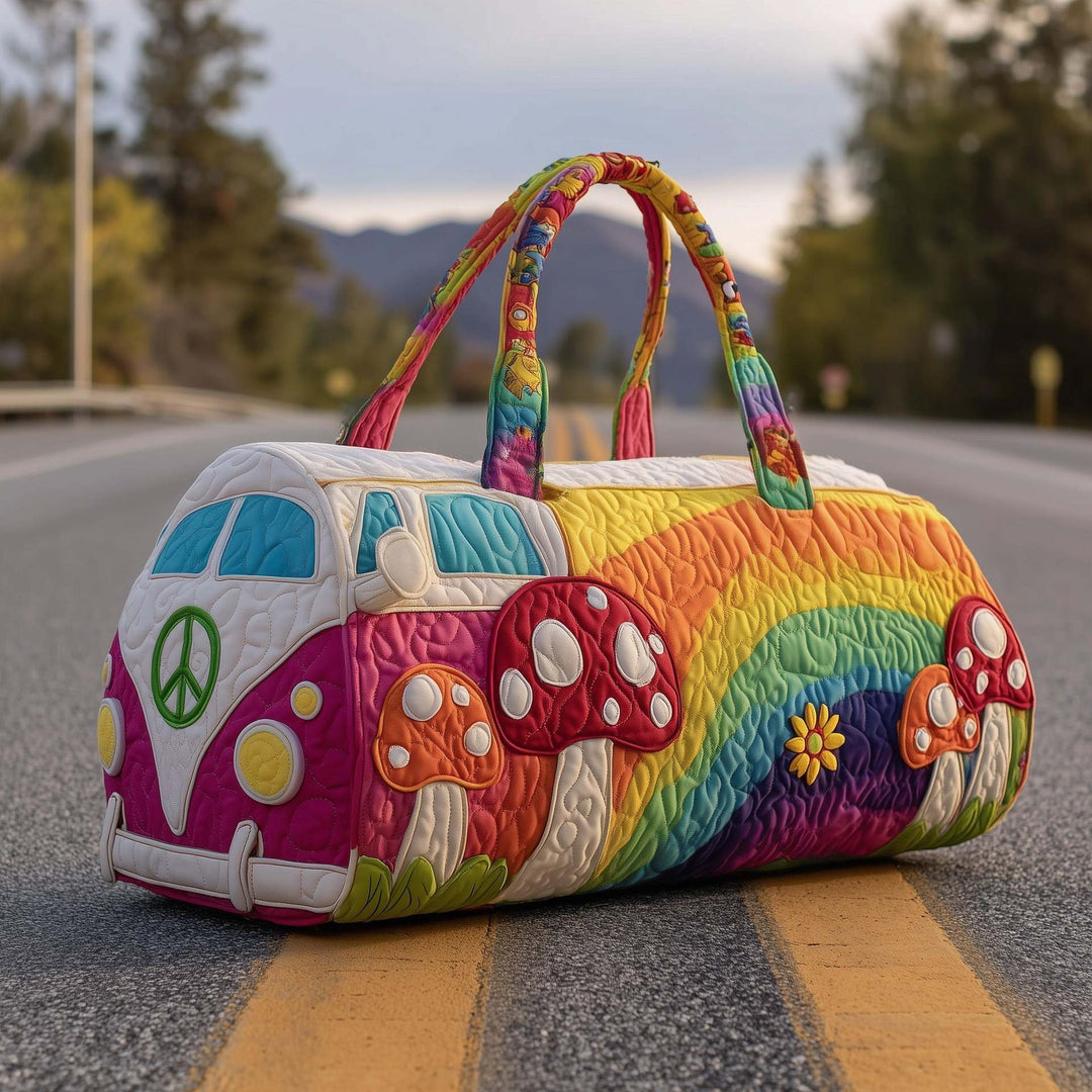 Women's Padded Travel Bag - Artisan Print for Stylish Weekends