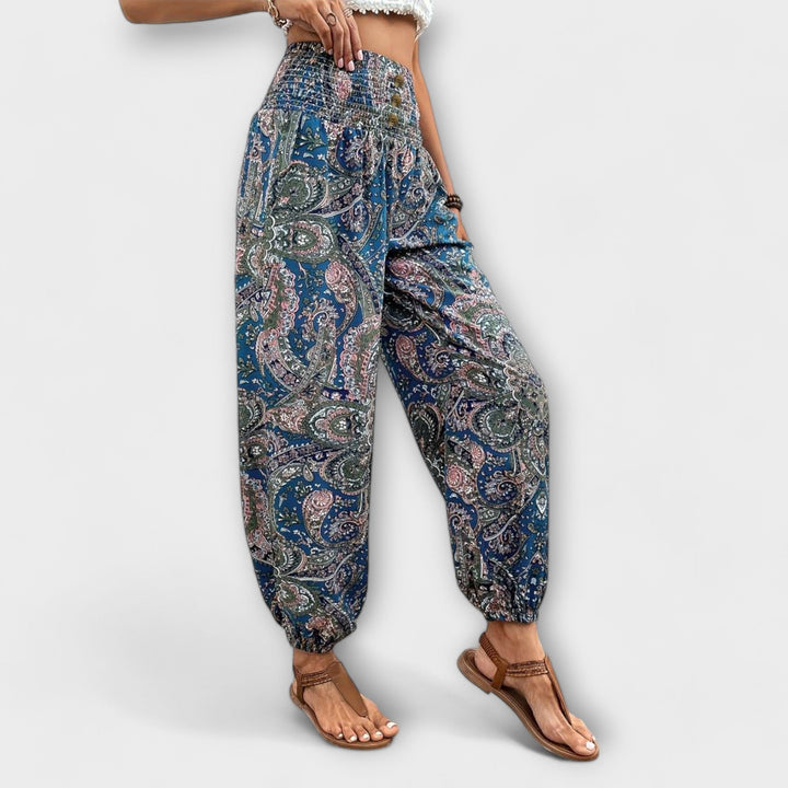 Women's Scarlett Ethnic Graphic Pants - Everyday Comfort & Style