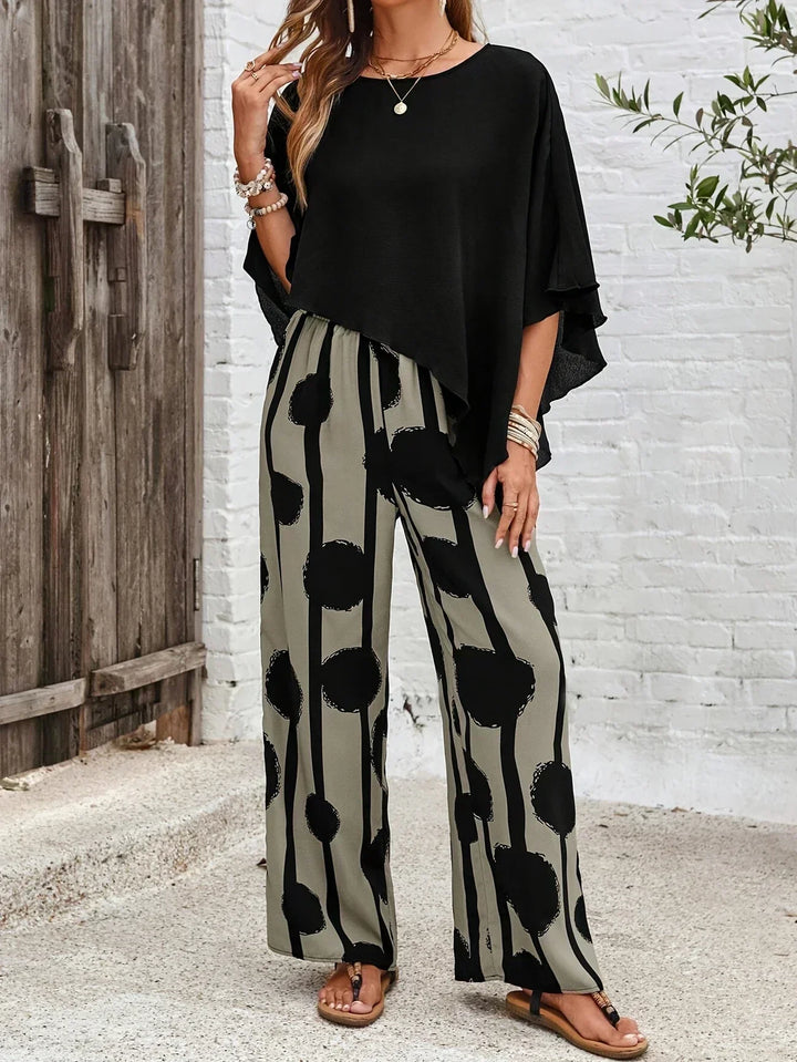 Women's Aaliyah Elastic Waist Two-Piece Set - Everyday Comfort