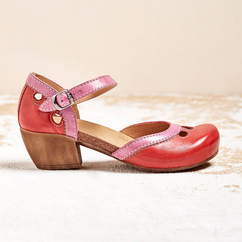 Women's Candice Mary Jane Sandals - Comfort Block Heel
