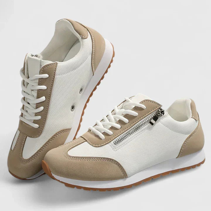 Women's Casual Lace-Up Sneakers - Everyday Comfort