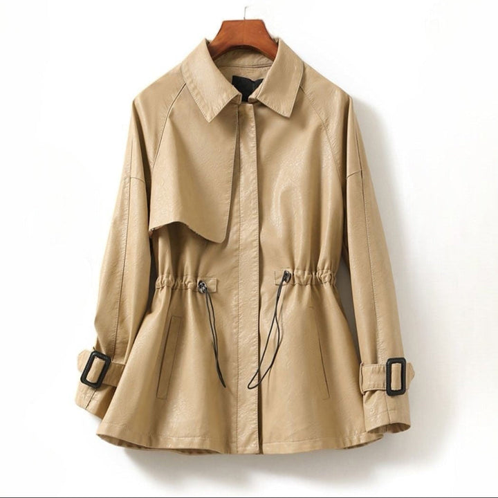Geneva Cinched Leather Jacket
