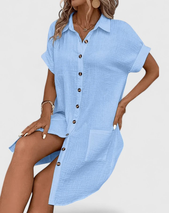 Women's Gianelleza Sophisticated Midi Dress - For Breezy Days