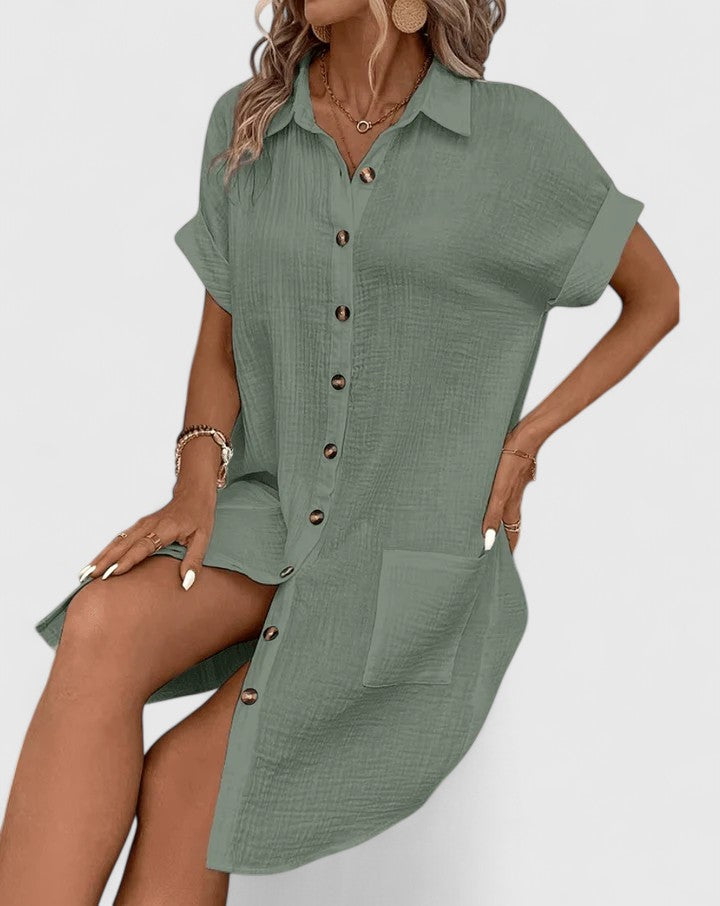 Women's Gianelleza Sophisticated Midi Dress - For Breezy Days