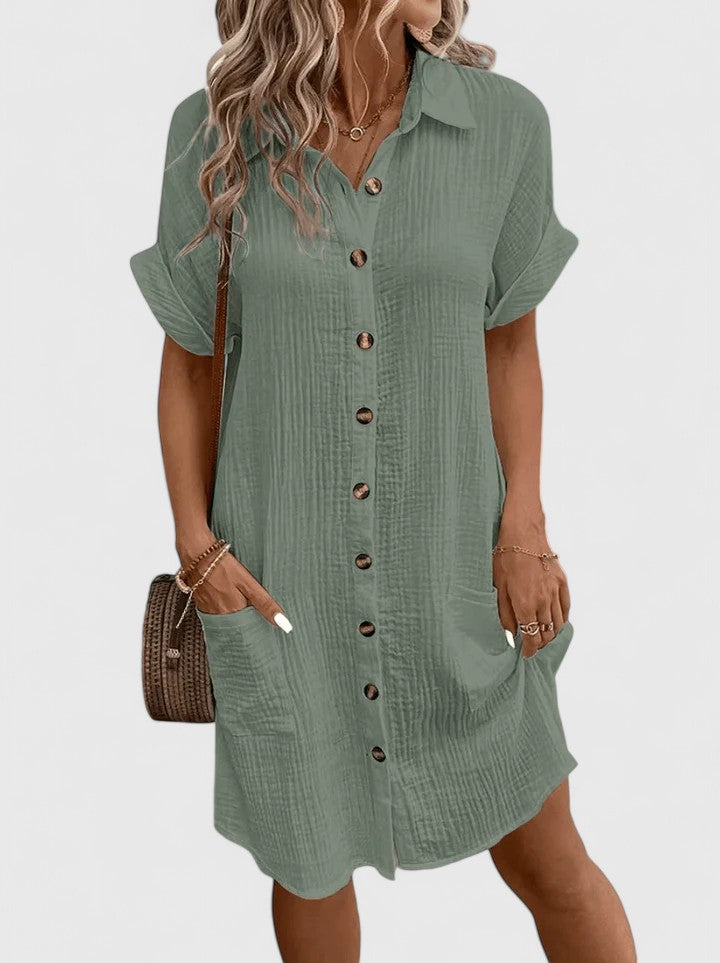 Women's Gianelleza Sophisticated Midi Dress - For Breezy Days