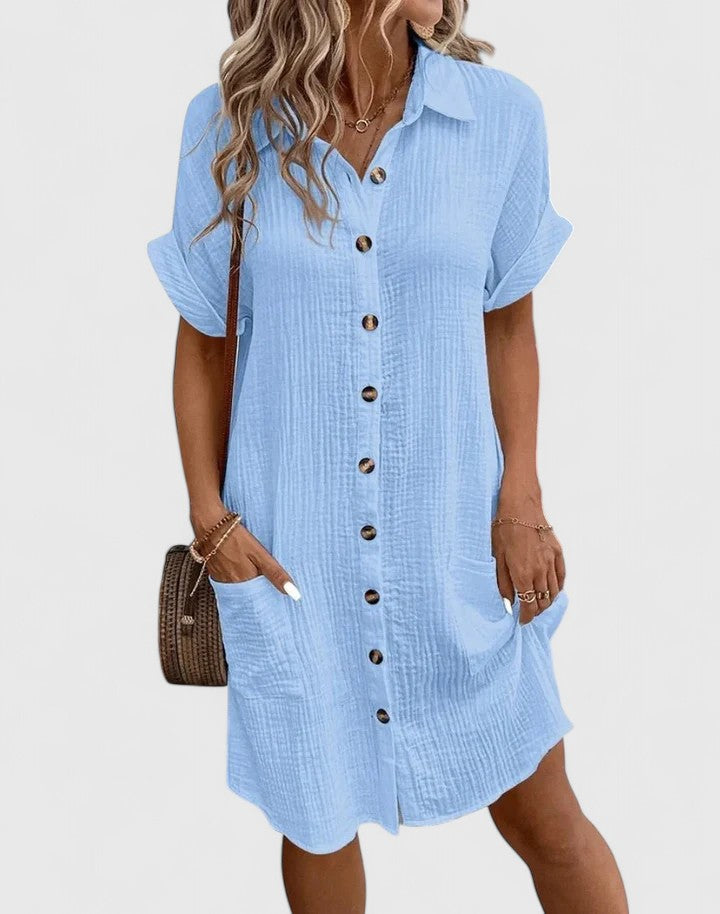 Women's Gianelleza Sophisticated Midi Dress - For Breezy Days