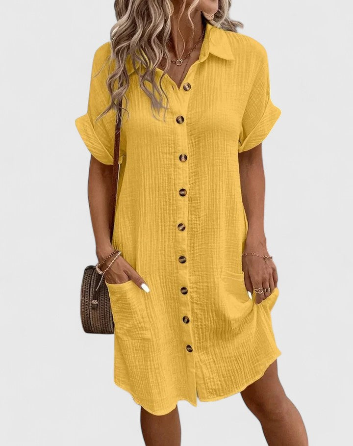 Women's Gianelleza Sophisticated Midi Dress - For Breezy Days