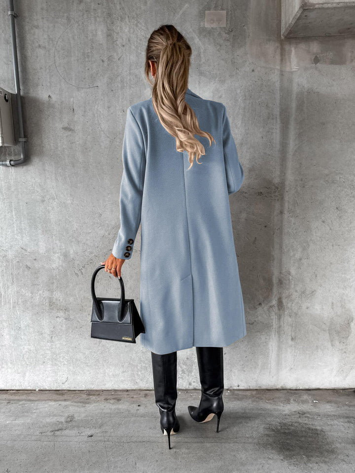 Women's Reversible Long Winter Coat - Two Looks, One Coat