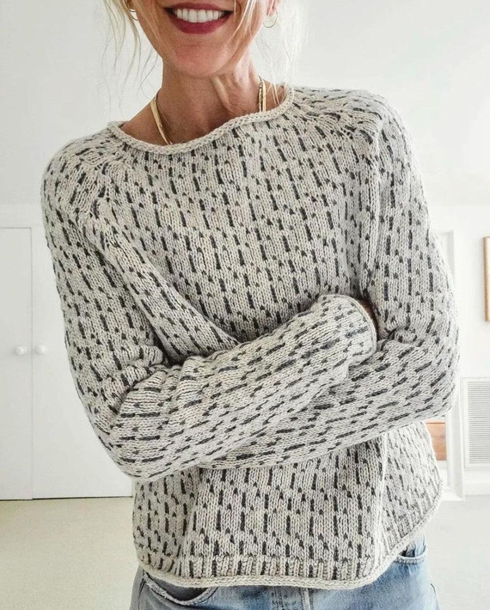 Women's Relaxed Textured Knit Sweater - Cozy and Everyday