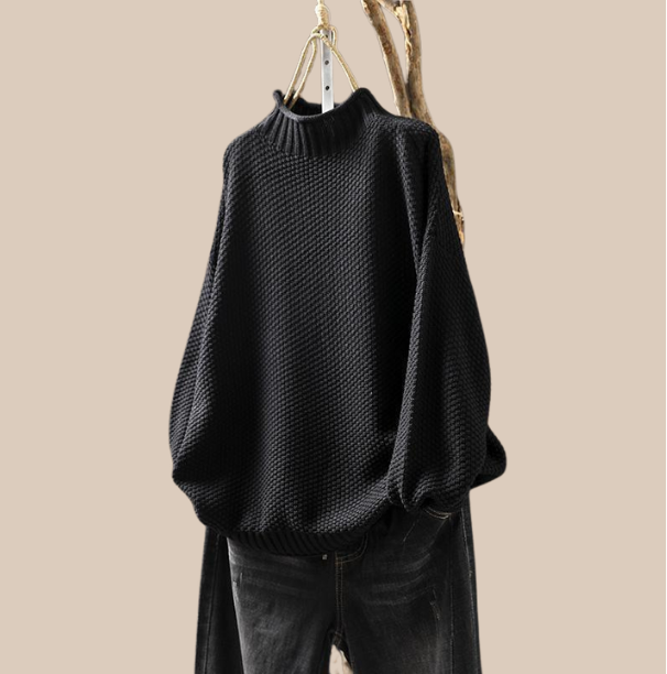Women's Knitted Sweater - Cozy Warmth & Classic Style