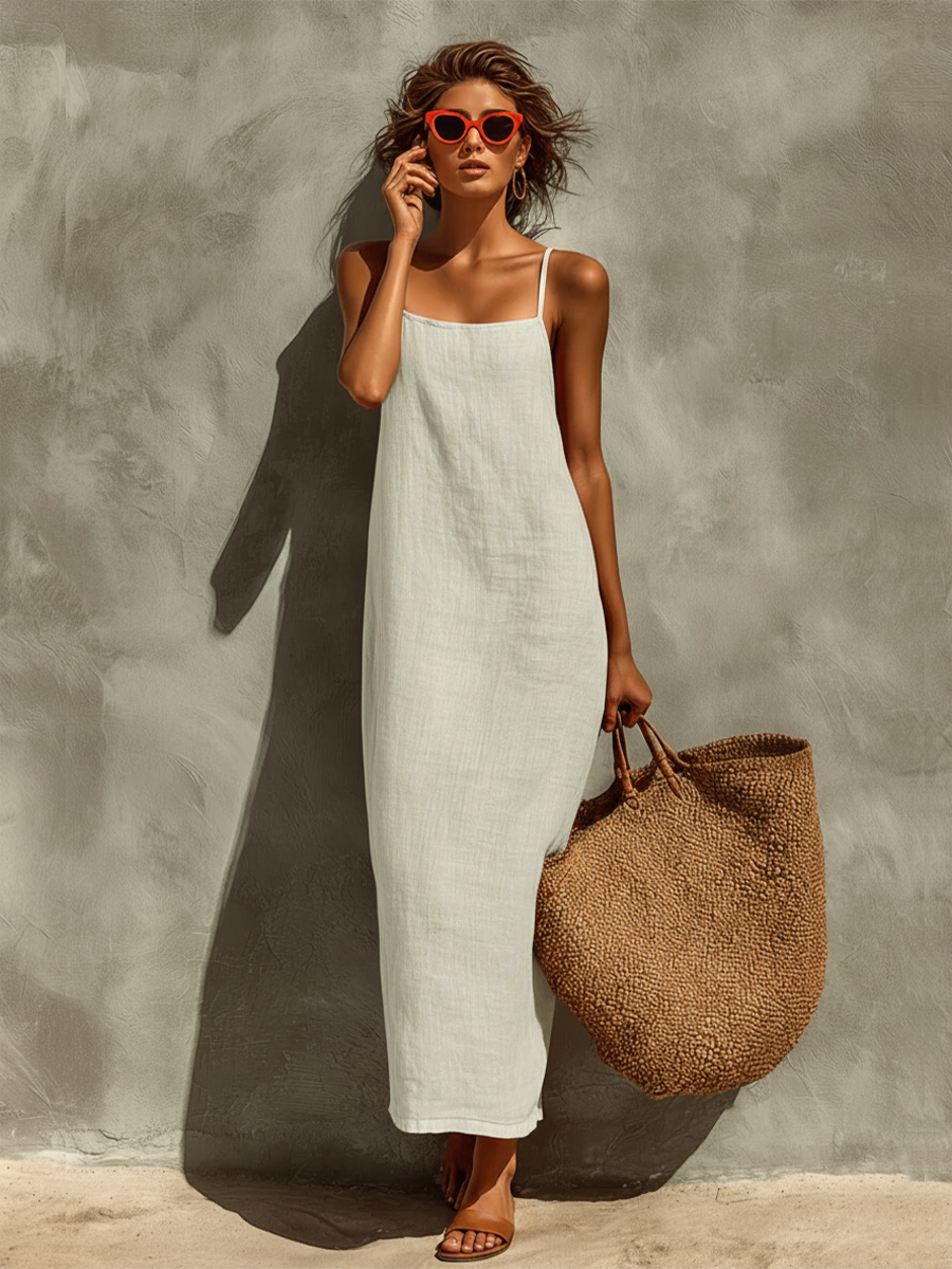 Women's Elegant Dress - Effortless Vacation & Resort Style