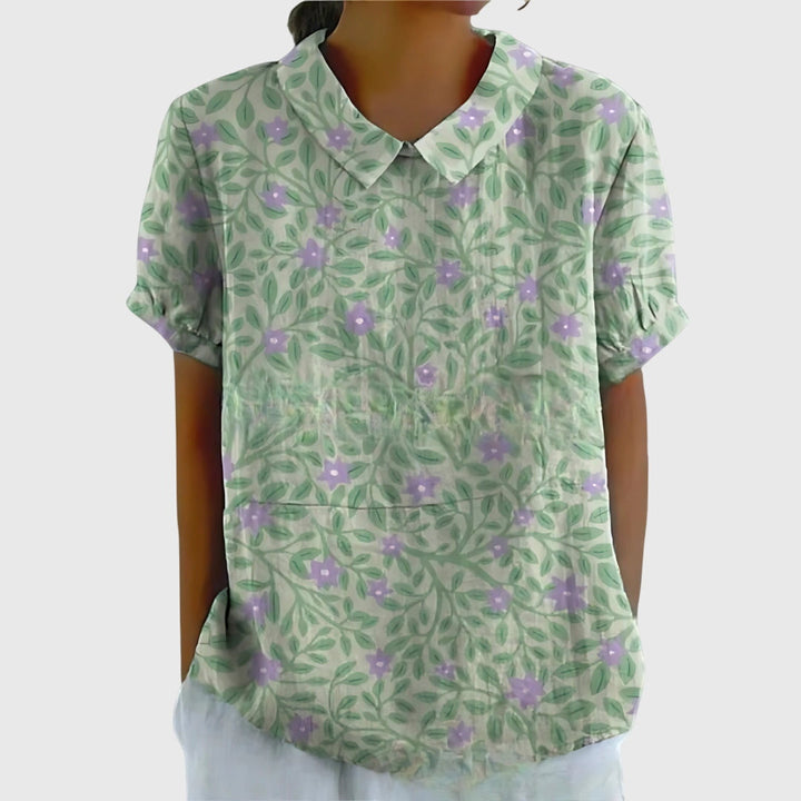 Women's Floral Blouse - Effortless Everyday Elegance for Any Occasion
