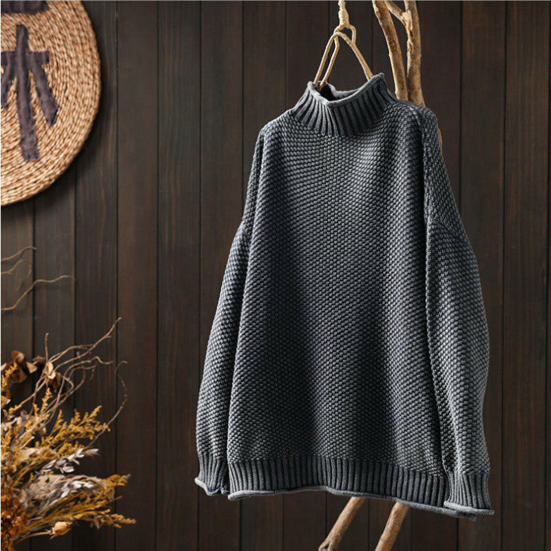 Women's Knitted Sweater - Cozy Warmth & Classic Style