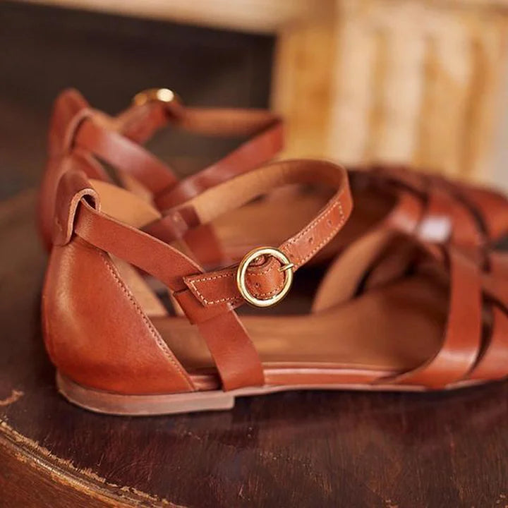 Women's Strappy Flat Sandals - Effortless Warm Weather Style