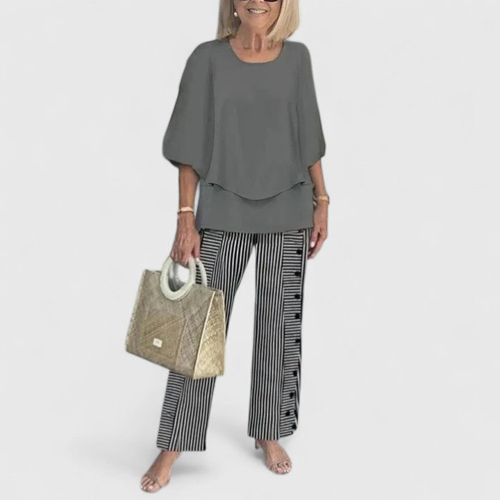 Women's Sophisticated Two-Piece Set - Effortless Elegance