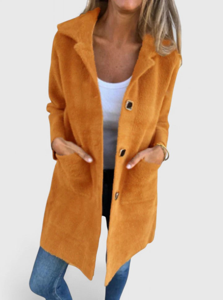 Women's Soft Long Coatigan - Effortless Layering Piece
