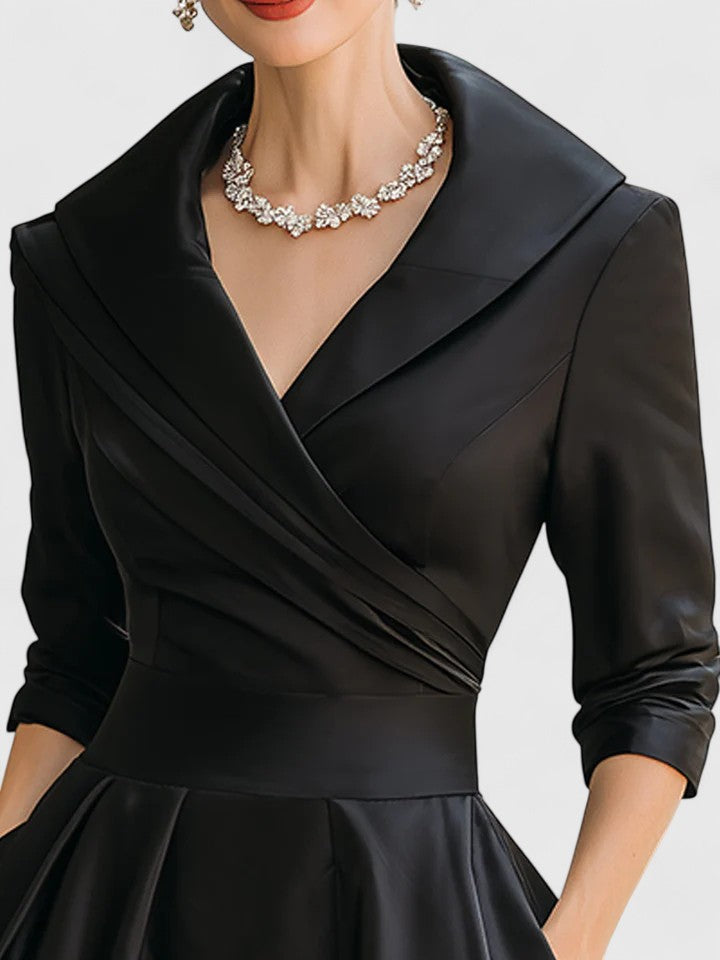 Women's Elegant Midi Dress - Effortless Style for Day or Night