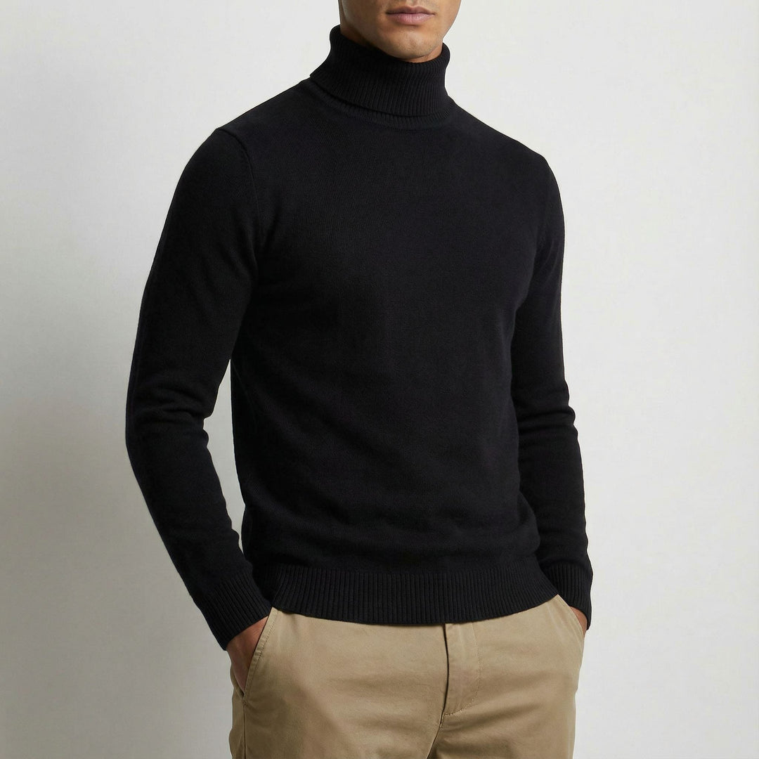Men's Merino Wool Turtleneck Jumper – Warm Winter Knit