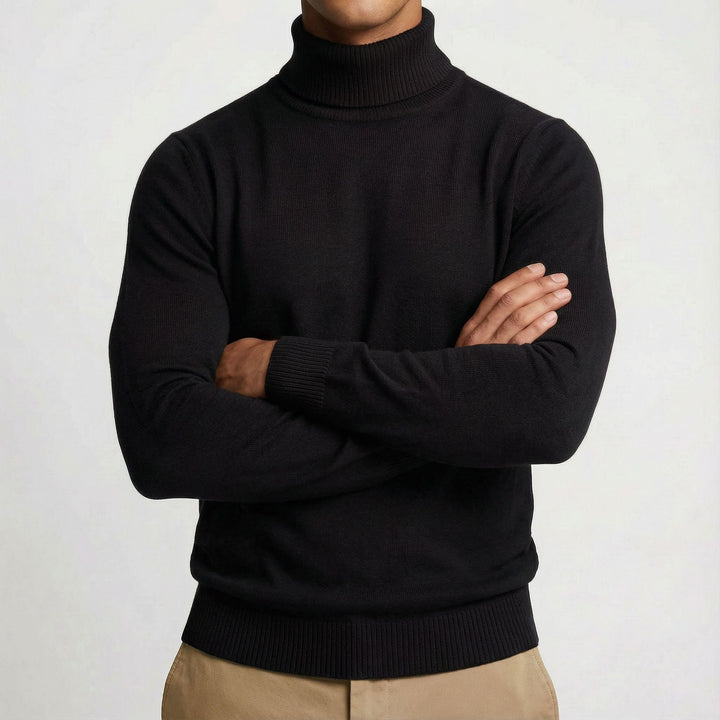 Men's Merino Wool Turtleneck Jumper – Warm Winter Knit