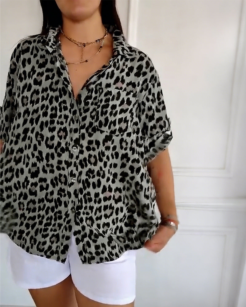 Women's Susan Leopard Print Blouse - Everyday Chic