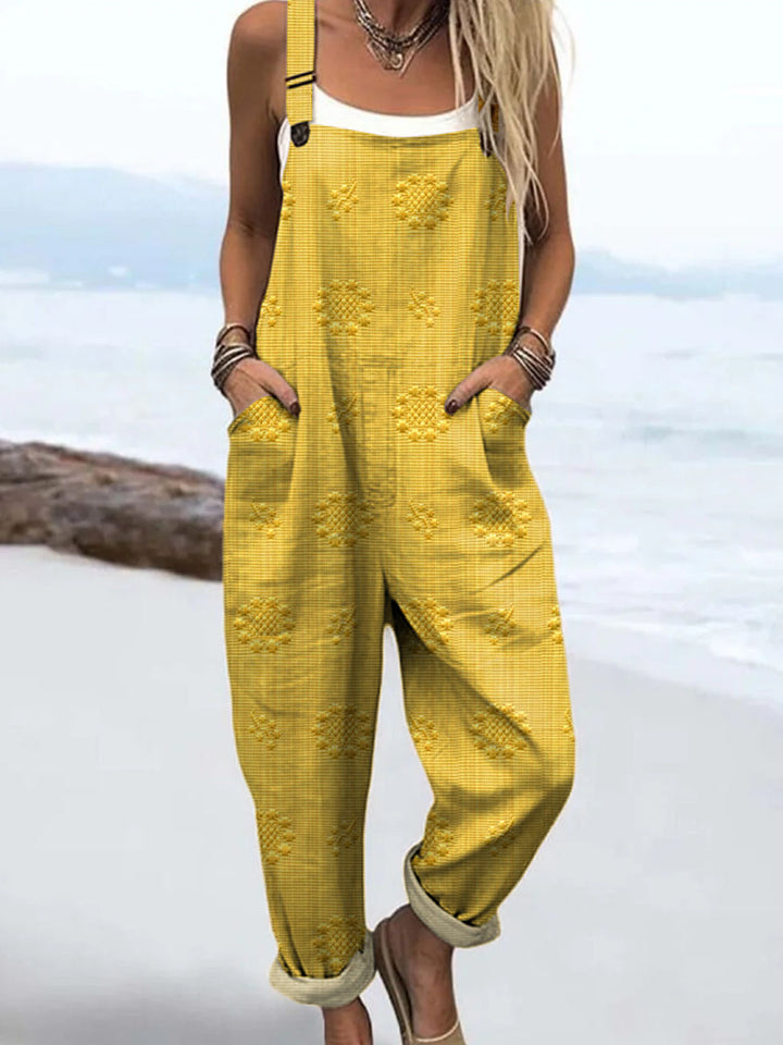 Women's Casual Pattern Jumpsuit - Effortless Everyday Style