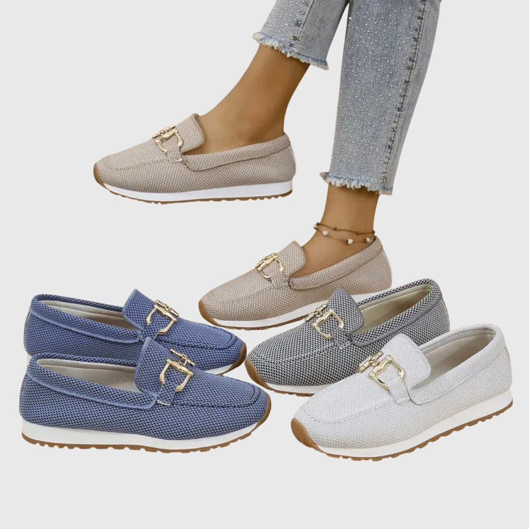 Women's Susana Orthopedic Loafers - Everyday Comfort with Gold