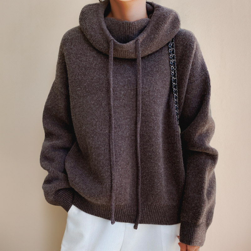 Women's Merino Wool Turtleneck Sweater - Cozy & Sophisticated