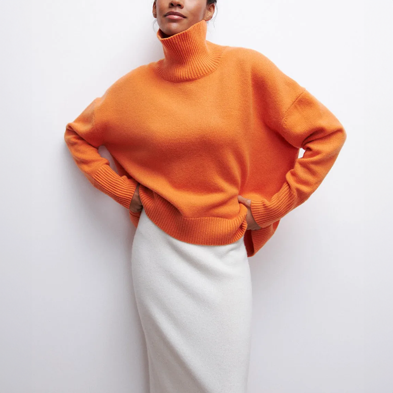 Women's Amelia Elegant Knitted Sweater - Timeless Winter Warmth