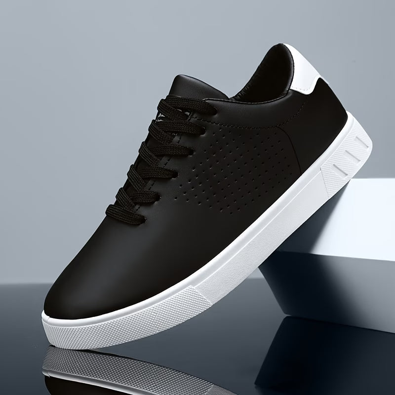 Men's Perforated Court Trainers – Minimalist Everyday Sneakers