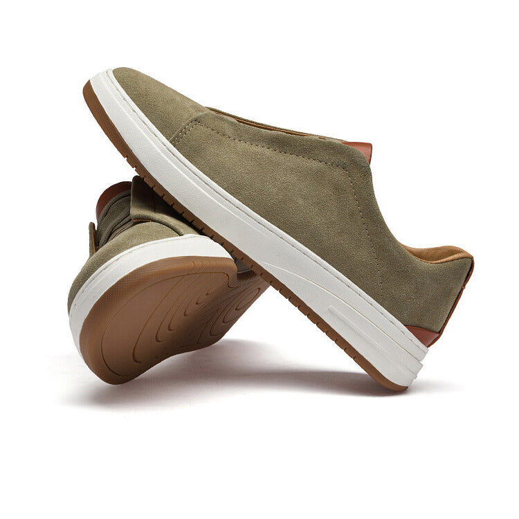 Men's Suede Slip-On Sneakers – Cushioned Everyday Trainers