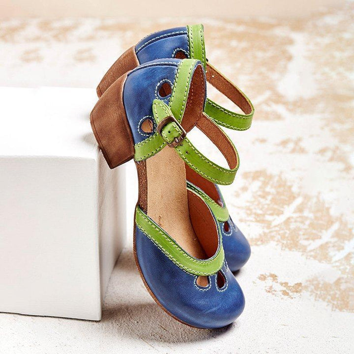 Women's Candice Mary Jane Sandals - Comfort Block Heel