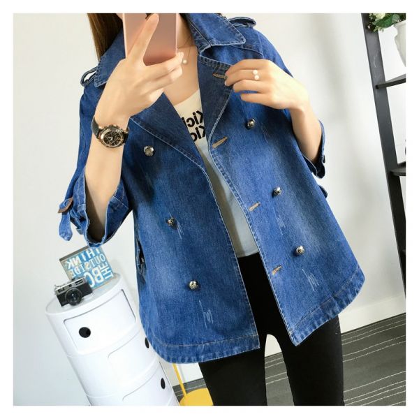 Women's Double-Breasted Blazer - Perfect for Transitional Weather