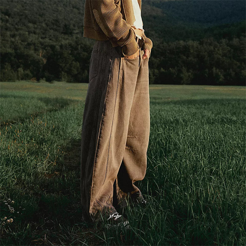 Women's Cotton Wide-Leg Jeans - Effortless Everyday Style