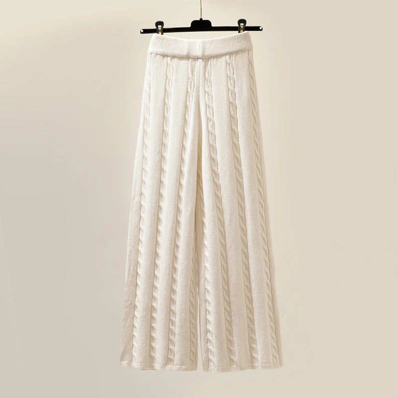 Women's Cozy Knit Matching Two Piece Set - Lounging
