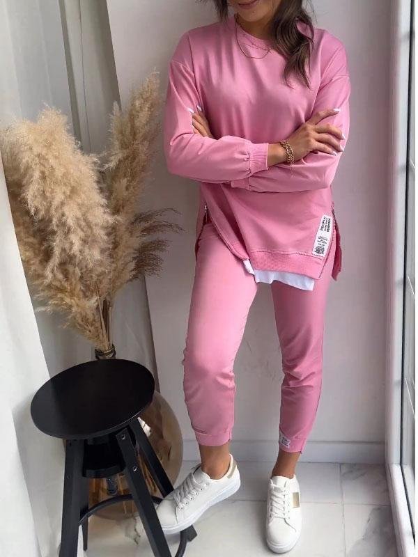 Women's Casual Sweatshirt & Jogger Set - Everyday Lounging