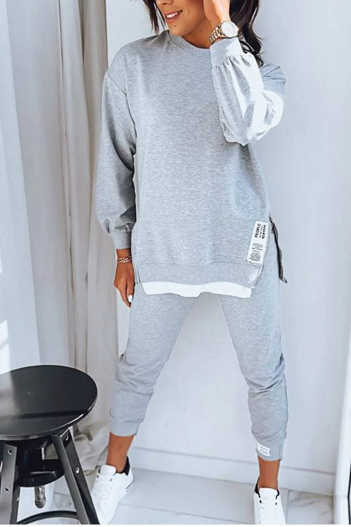 Women's Casual Sweatshirt & Jogger Set - Everyday Lounging