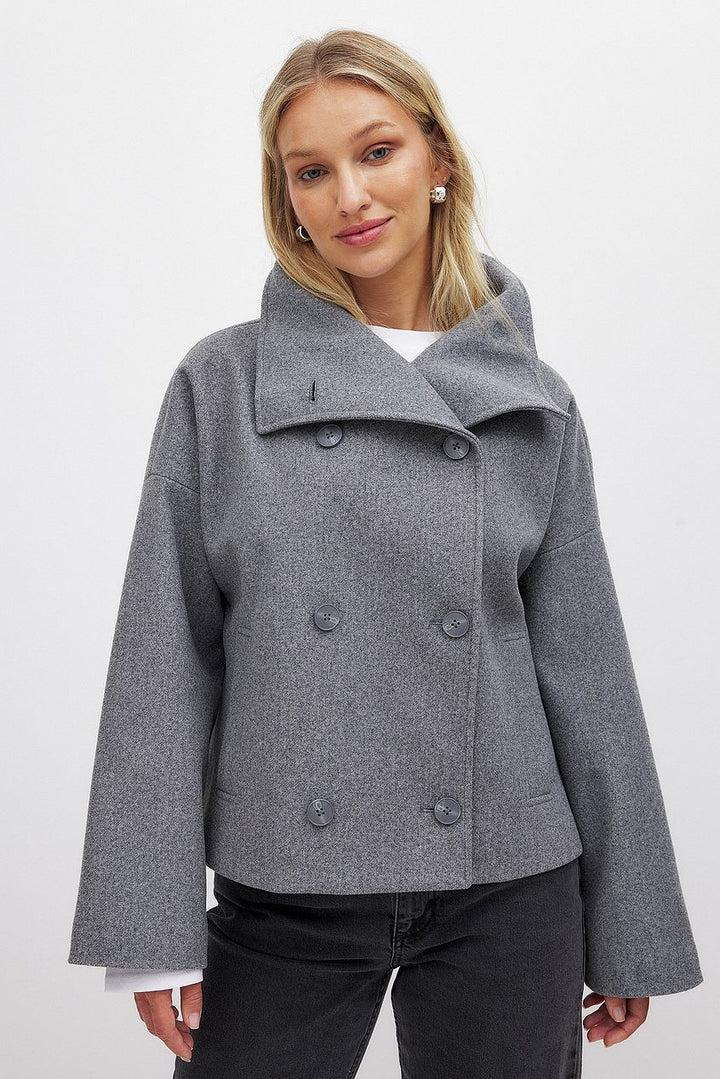 Women's Cotton-Polyester Double-Breasted Trench Coat