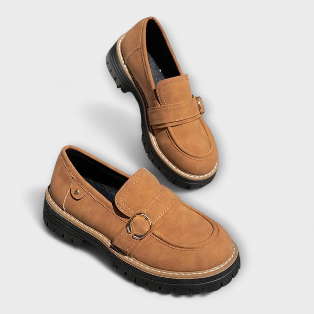 Women's Everyday Moccasins with Round Toe - Casual Comfort