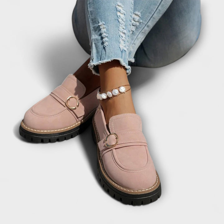 Women's Everyday Moccasins with Round Toe - Casual Comfort