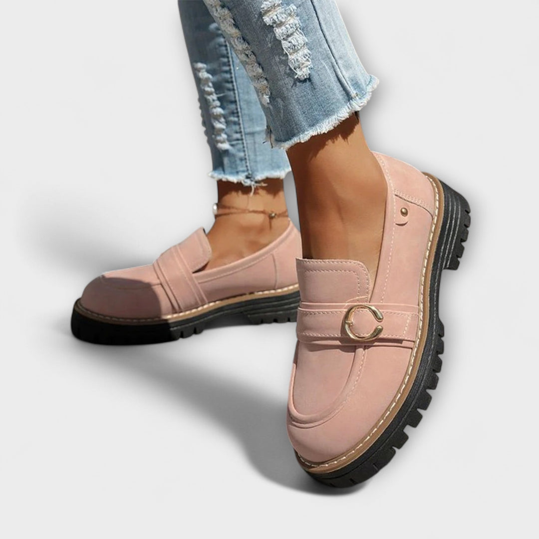 Women's Everyday Moccasins with Round Toe - Casual Comfort
