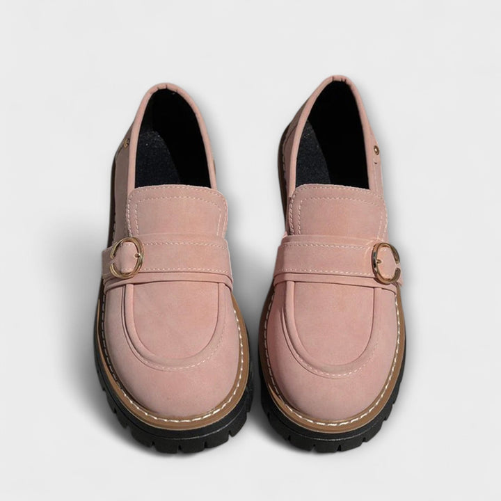 Women's Everyday Moccasins with Round Toe - Casual Comfort