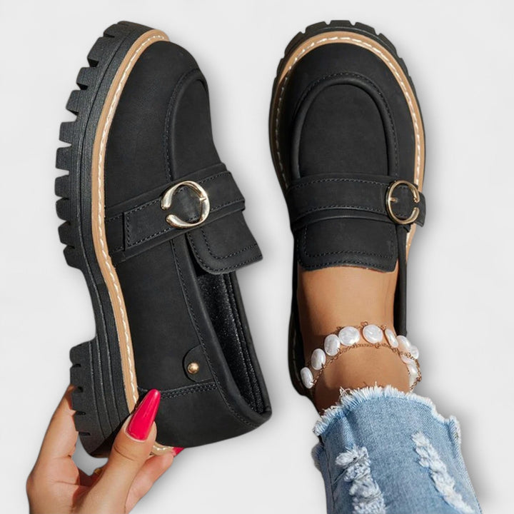 Women's Everyday Moccasins with Round Toe - Casual Comfort