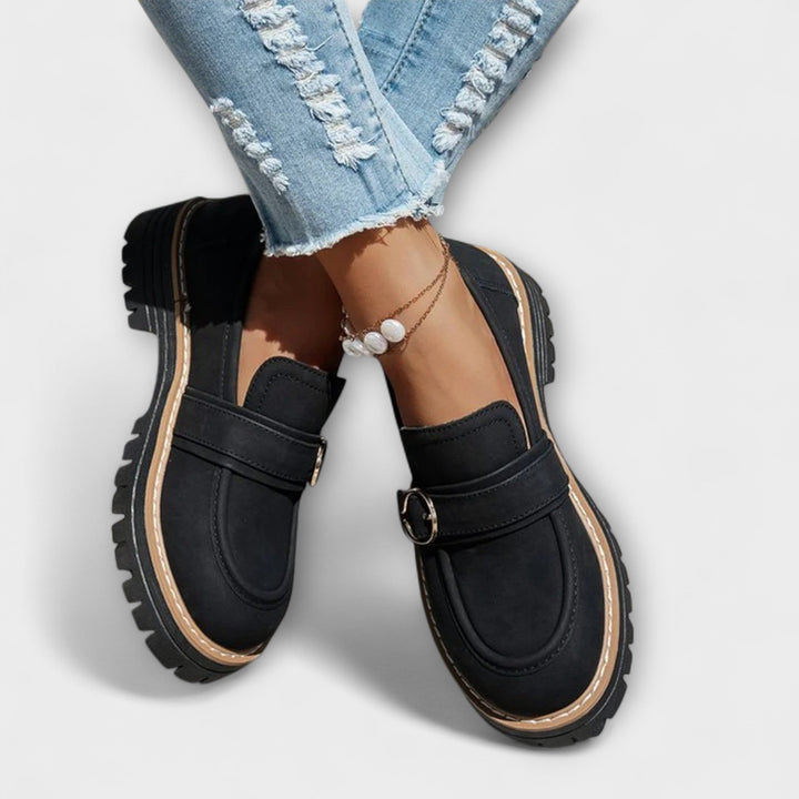 Women's Everyday Moccasins with Round Toe - Casual Comfort