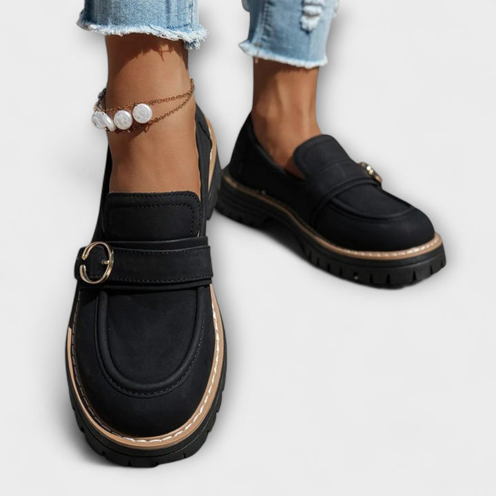 Women's Everyday Moccasins with Round Toe - Casual Comfort