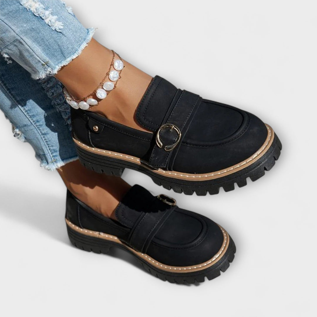 Women's Everyday Moccasins with Round Toe - Casual Comfort