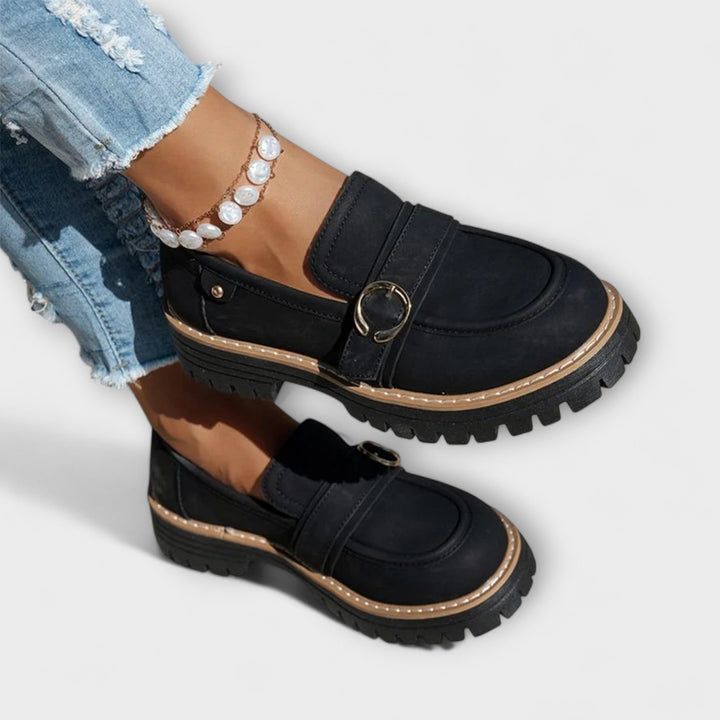 Women's Everyday Moccasins with Round Toe - Casual Comfort