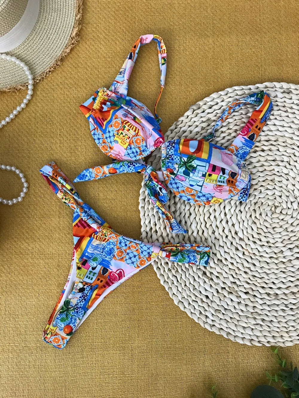 Women's Printed Brazilian Bikini - Flattering Beach Style