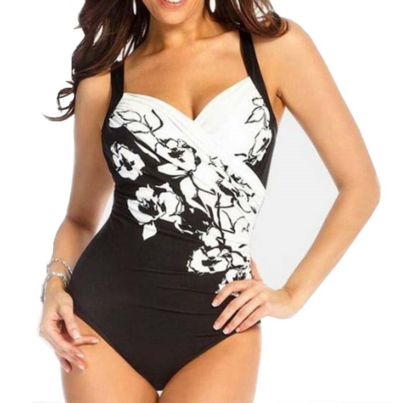 Women's Stylized Print Swimsuit - Summer Beach Essential