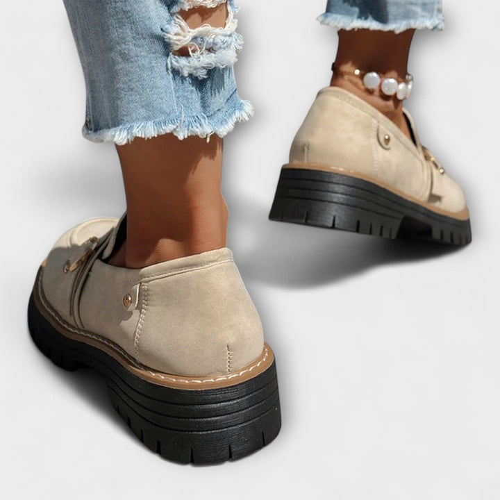 Women's Everyday Moccasins with Round Toe - Casual Comfort