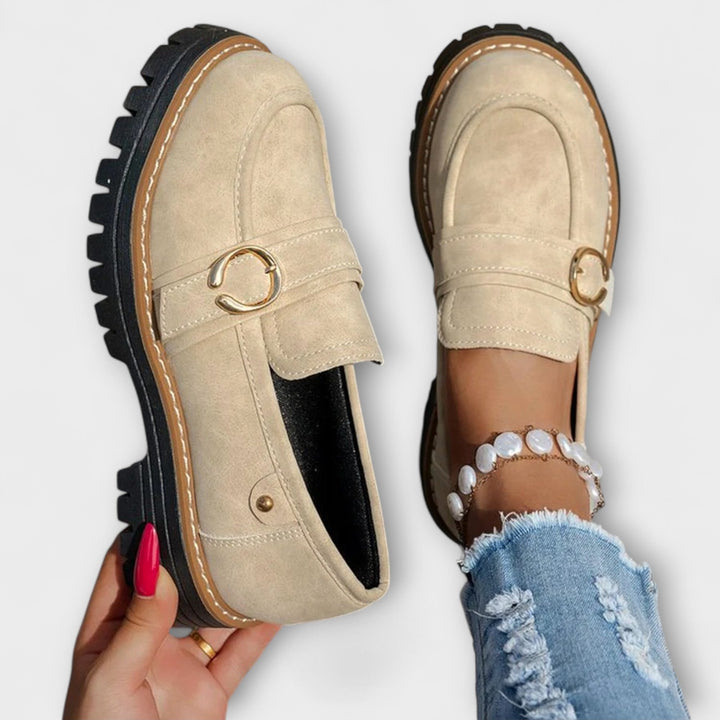 Women's Everyday Moccasins with Round Toe - Casual Comfort